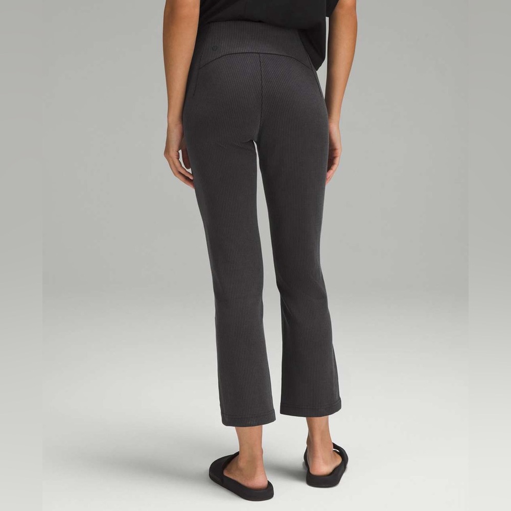 Lululemon Ribbed Softstreme Zip-Leg High Rise Cropped Pant 25” - Picture 4 of 7